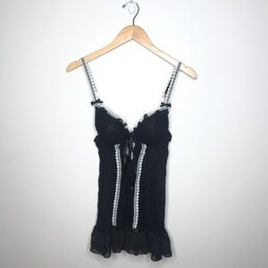 SEDUCTIVEWEAR Black White Lace French Maid Lingerie Dress Small